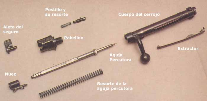Cerrojo M-98, en este caso de un Kar-98K - Click para ampliar